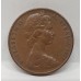 AUSTRALIA 1977 . TWO 2 CENTS COIN . FRILLED NECK LIZARD